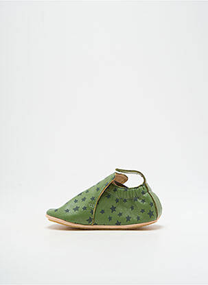 Chaussons/pantoufles impression bout rond vert EASY PEASY enfant