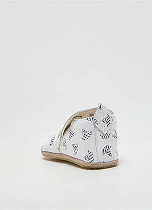 Chaussons/pantoufles bout rond bout rond blanc NATURINO garçon