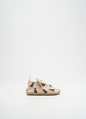 Chaussons/pantoufles bout rond bout rond beige NATURINO garçon