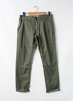 Pantalon chino poches taille normale vert GARCIA homme