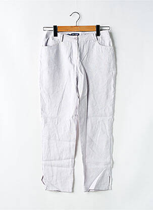 Pantalon 7/8 tissage popeline taille normale gris SAINT JAMES femme