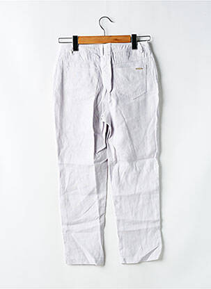 Pantalon 7/8 tissage popeline taille normale gris SAINT JAMES femme