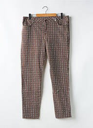 Pantalon slim taille normale taille normale marron FIORELLA RUBINO femme