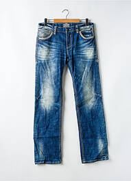 Jeans coupe droite stretch taille normale bleu AFFLICTION homme