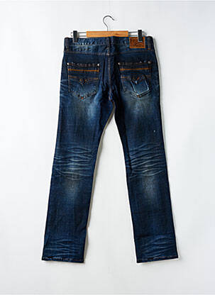 Jeans coupe droite fermeture zippée sous rabat boutonné taille normale bleu AFFLICTION homme