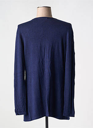 Gilet manches longues coupe cintrée bleu PASSIONI femme