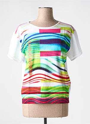 T-shirt imprimé fantaisie manches courtes blanc SPORTALM femme