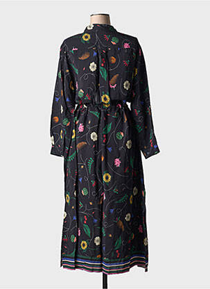 Robe longue manches longues manches longues noir VILAGALLO femme