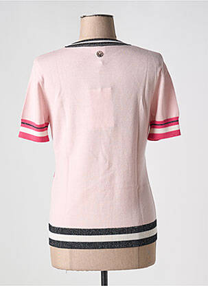 Pull coupe cintrée manches courtes rose SPORTALM femme