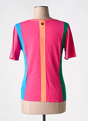 Pull coupe cintrée manches courtes rose SPORTALM femme