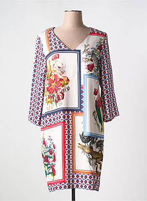 Robe mi-longue blanc VILAGALLO pour femme