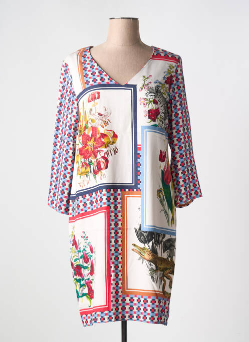 Robe mi-longue blanc VILAGALLO pour femme