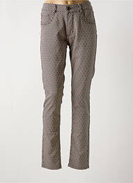 Jeans coupe slim stretch taille haute gris PARA MI femme