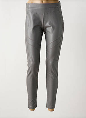 Legging tissage simili-cuir taille normale gris SPORTALM femme