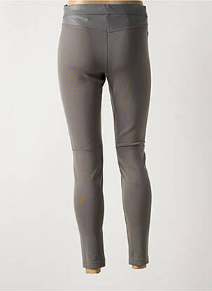 Legging tissage simili-cuir taille normale gris SPORTALM femme