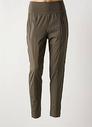 Pantalon slim taille haute taille haute vert MARC AUREL femme
