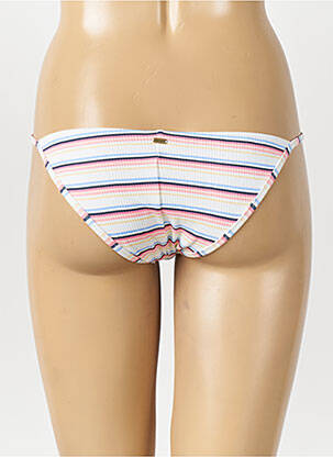 Bas de maillot de bain imprimé rayures culotte beige RIP CURL femme