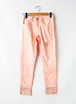 Pantalon 7/8 stretch taille normale rose DESIGUAL femme