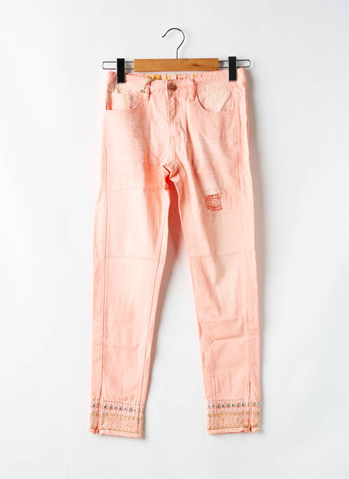 Pantalon 7/8 rose DESIGUAL femme