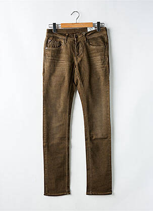 Jeans coupe slim marron GARCIA pour homme