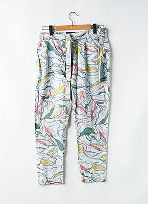Pantalon 7/8 fermeture zippée sous rabat boutonné vert SALSA femme