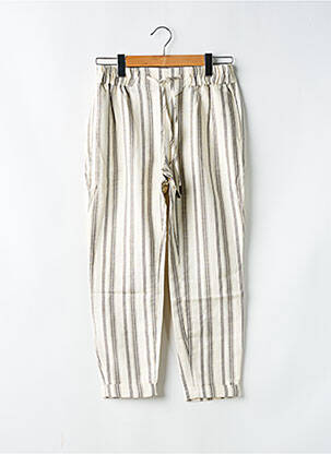 Pantalon 7/8 taille élastique beige SALSA femme