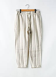 Pantalon 7/8 taille élastique beige SALSA femme