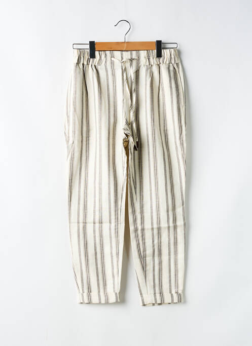 Pantalon 7/8 taille élastique beige SALSA femme