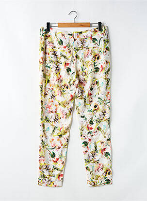 Pantalon chino fermeture zippée sous rabat boutonné taille normale blanc SALSA femme