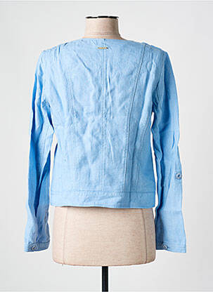 Veste casual col rond bleu SAINT JAMES femme
