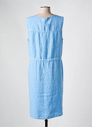 Robe mi-longue sans manche sans manche bleu SIGNE NATURE femme