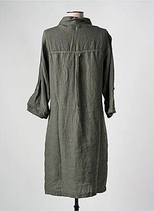 Robe mi-longue manches longues manches longues vert IMPAQT femme