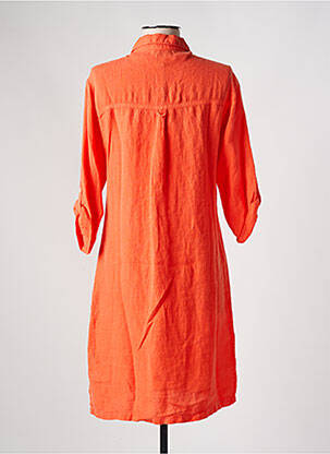 Robe mi-longue manches longues manches longues orange IMPAQT femme
