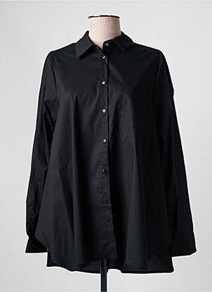 Chemisier poches poitrine manches longues noir PAKO LITTO femme