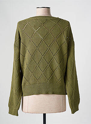 Pull coupe cintrée manches longues vert PAKO LITTO femme