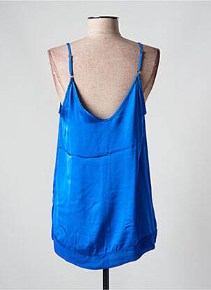 Top manches bretelles ajustables fines bretelles bleu PAKO LITTO femme