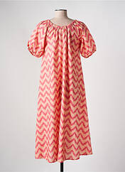 Robe mi-longue orange MUS & BOMBON pour femme seconde vue