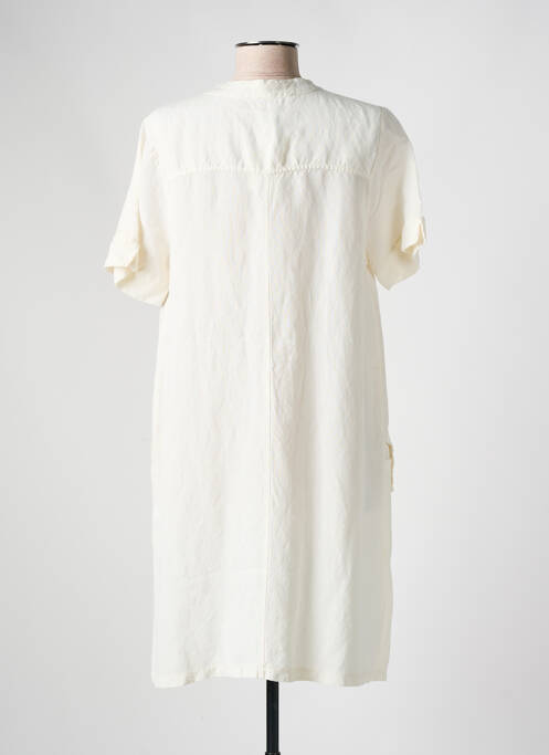 Robe mi-longue blanc PAKO LITTO pour femme