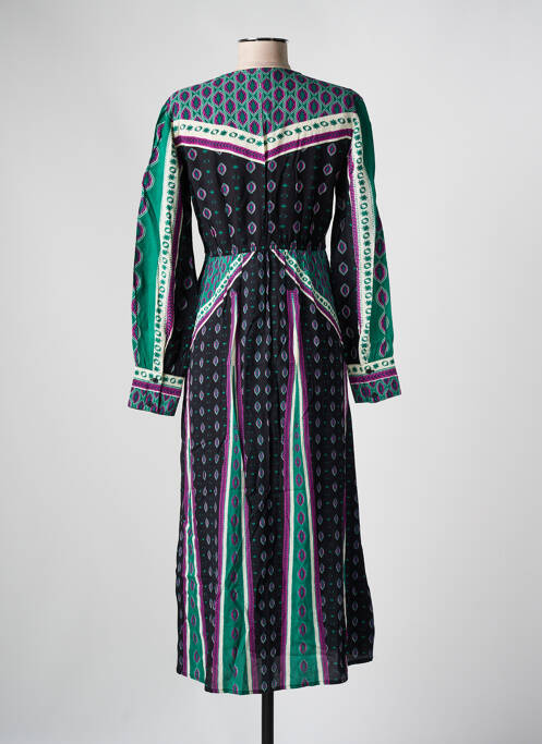 Robe mi-longue noir ANGE pour femme