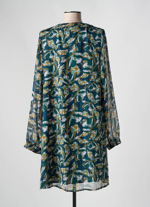 Robe mi-longue vert ANGE pour femme