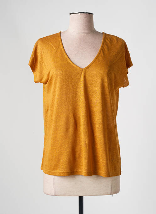 T-shirt orange INDI & COLD pour femme