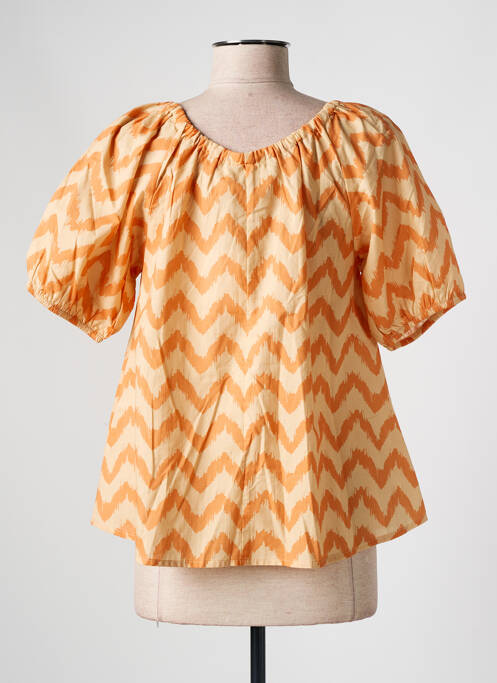 T-shirt orange clair MUS & BOMBON pour femme