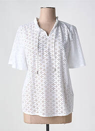 Blouse manches courtes manches courtes blanc COPENHAGEN femme