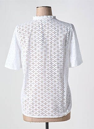 Blouse manches courtes manches courtes blanc COPENHAGEN femme