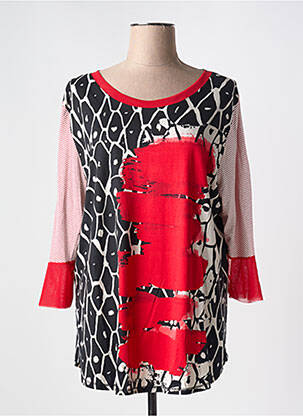 T-shirt manches longues manches longues rouge KAKIE femme
