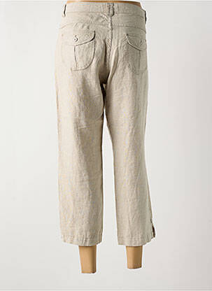 Pantacourt coupe droite taille normale beige IMPAQT femme