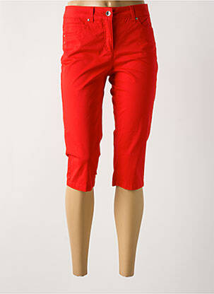 Corsaire stretch taille normale rouge BRANDTEX femme