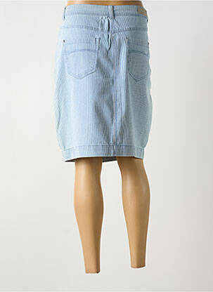Jupe mi-longue coupe droite bleu BRANDTEX femme