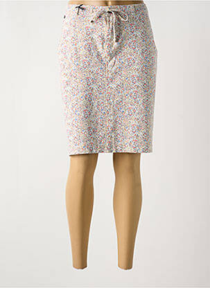 Jupe mi-longue stretch beige IMPAQT femme