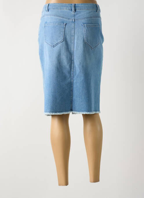 Jupe mi-longue bleu SIGNE NATURE pour femme